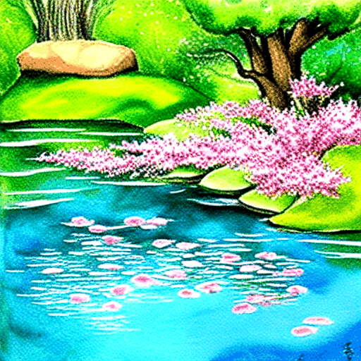 japanese garden lightning