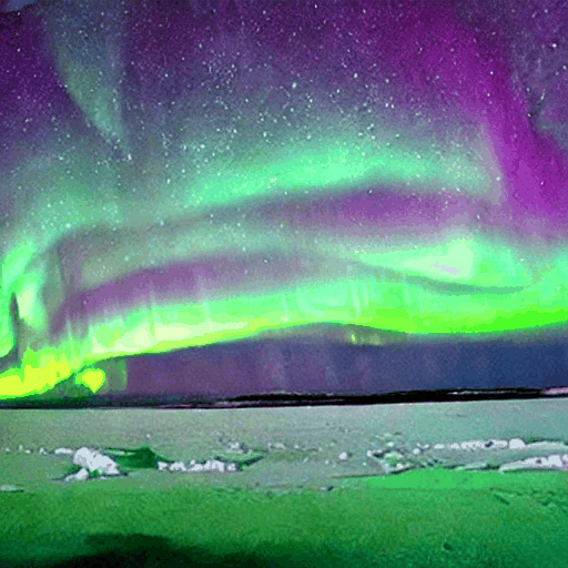 aurora borealis — 25 steps