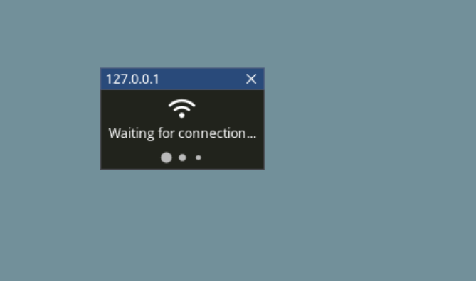 Tracy waiting for connection