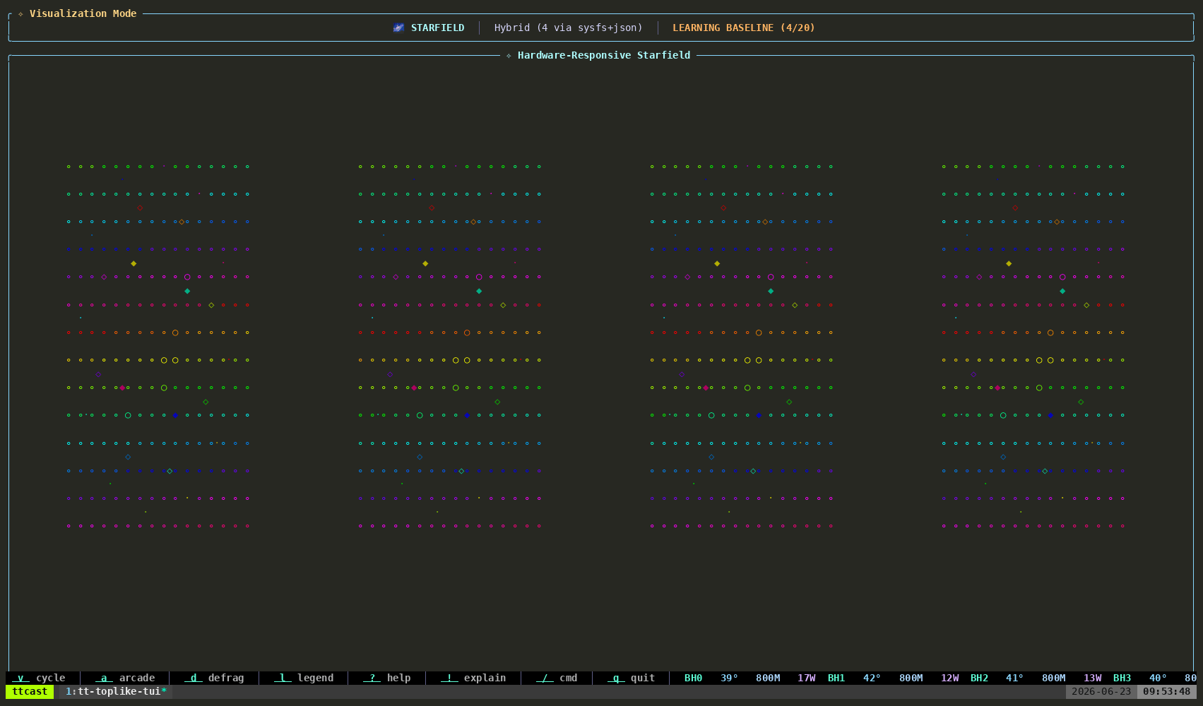 Starfield mode demo