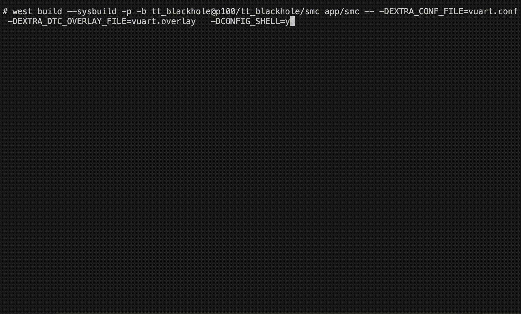 Zephyr Shell on Blackhole